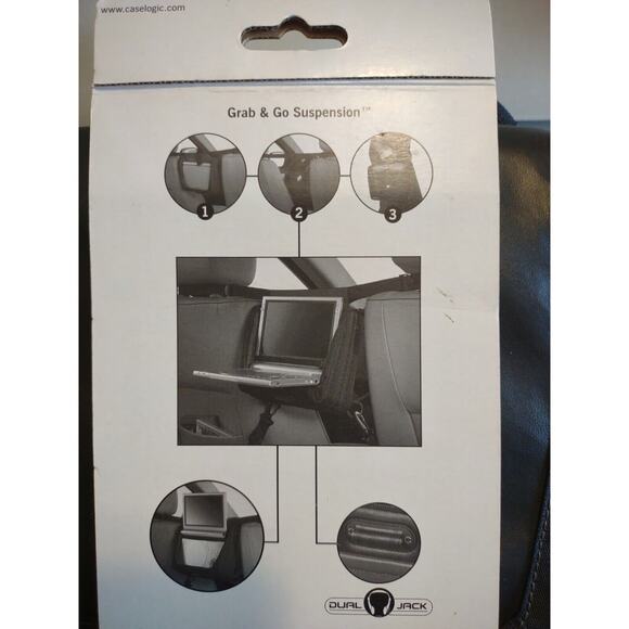 DVD Player Case Case Logic Black 7 - 9 Inch In Car Portable Adjustable NEW - Picture 4 of 7